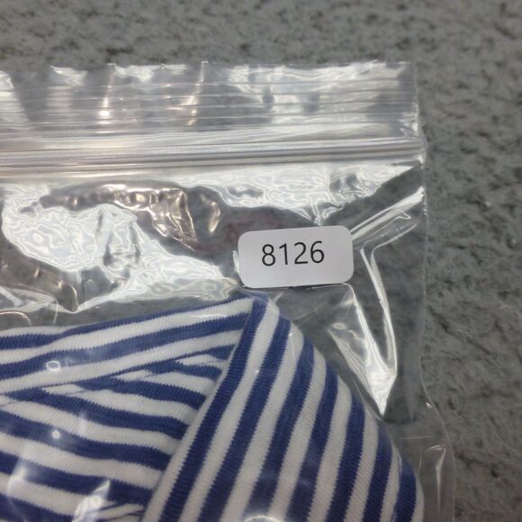 Vineyard Vines Shirt Mens Large Island Polo Striped Blue Pocket Cotton Preppy - Picture 9 of 9